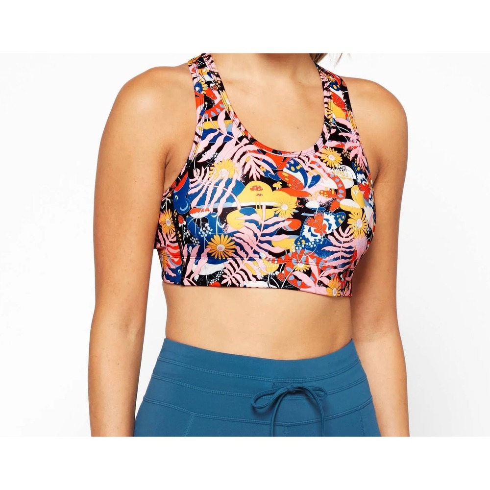 The North Face Printed Midline Sports Bra